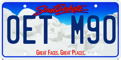 SD license plate 0ETM90