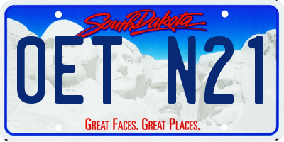 SD license plate 0ETN21
