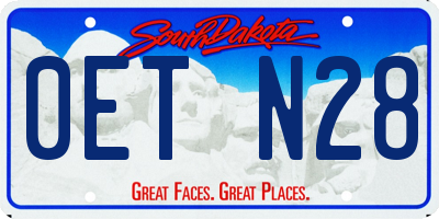 SD license plate 0ETN28