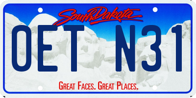 SD license plate 0ETN31