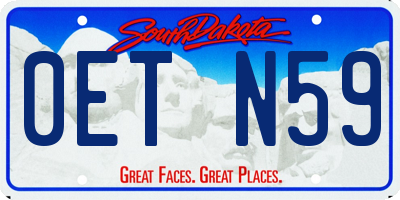SD license plate 0ETN59
