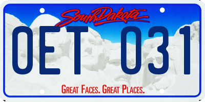 SD license plate 0ETO31