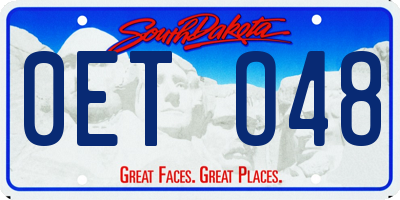 SD license plate 0ETO48