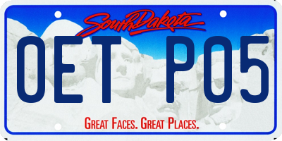SD license plate 0ETP05