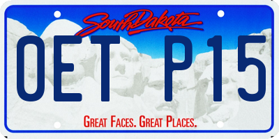 SD license plate 0ETP15