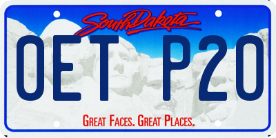 SD license plate 0ETP20