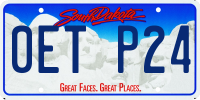 SD license plate 0ETP24