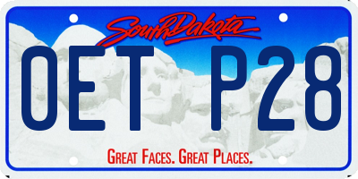 SD license plate 0ETP28