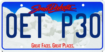 SD license plate 0ETP30