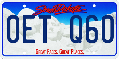 SD license plate 0ETQ60