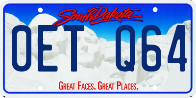 SD license plate 0ETQ64