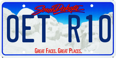 SD license plate 0ETR10