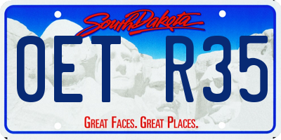 SD license plate 0ETR35