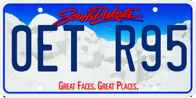 SD license plate 0ETR95