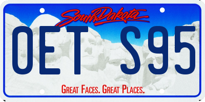 SD license plate 0ETS95