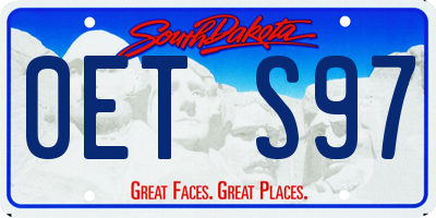 SD license plate 0ETS97