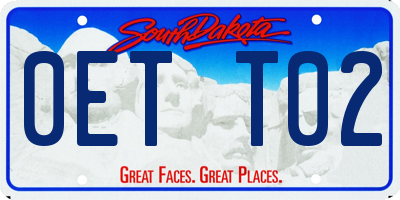 SD license plate 0ETT02