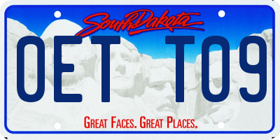 SD license plate 0ETT09