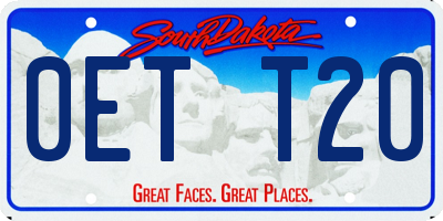 SD license plate 0ETT20