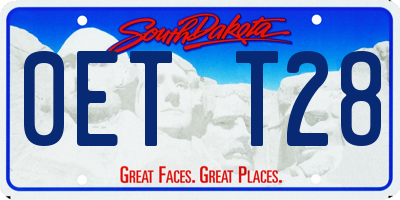SD license plate 0ETT28