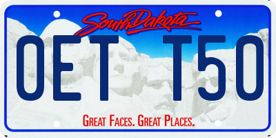 SD license plate 0ETT50