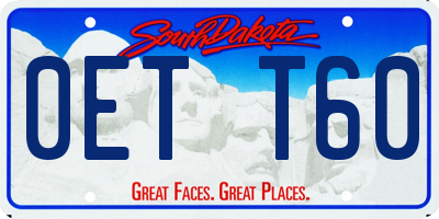 SD license plate 0ETT60