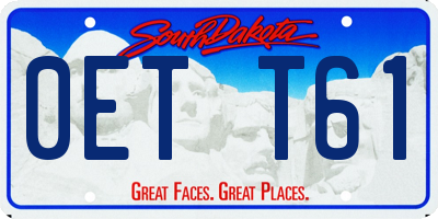 SD license plate 0ETT61