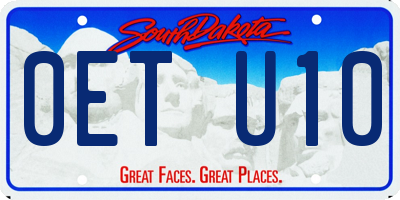 SD license plate 0ETU10