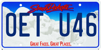 SD license plate 0ETU46