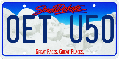 SD license plate 0ETU50