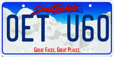 SD license plate 0ETU60