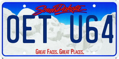 SD license plate 0ETU64