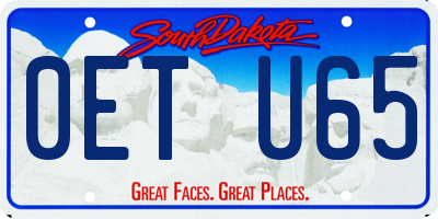 SD license plate 0ETU65
