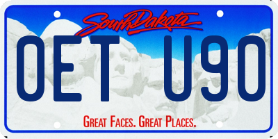 SD license plate 0ETU90