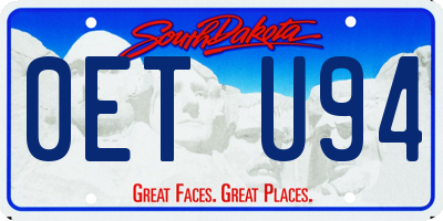 SD license plate 0ETU94