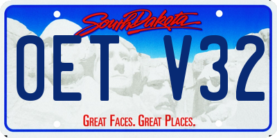 SD license plate 0ETV32