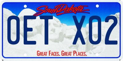 SD license plate 0ETX02