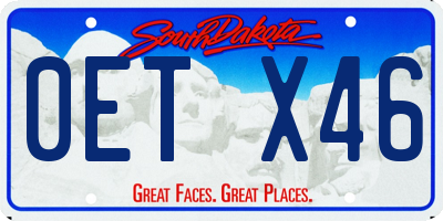 SD license plate 0ETX46