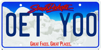 SD license plate 0ETY00