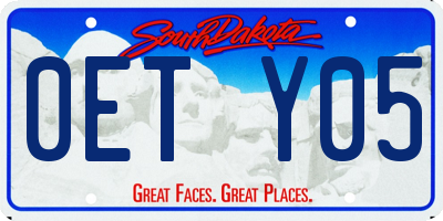 SD license plate 0ETY05
