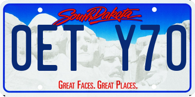 SD license plate 0ETY70