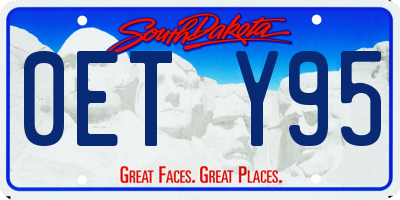 SD license plate 0ETY95