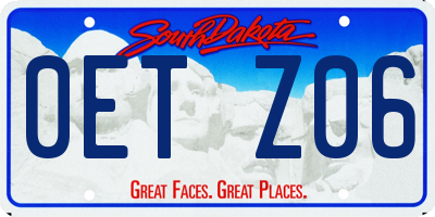 SD license plate 0ETZ06