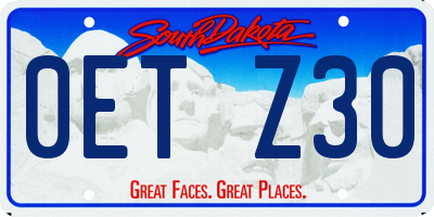 SD license plate 0ETZ30