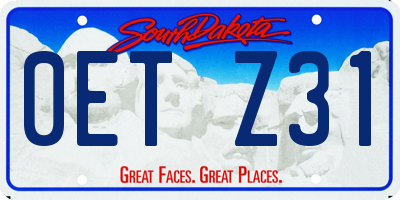 SD license plate 0ETZ31