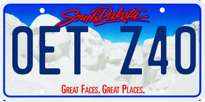 SD license plate 0ETZ40