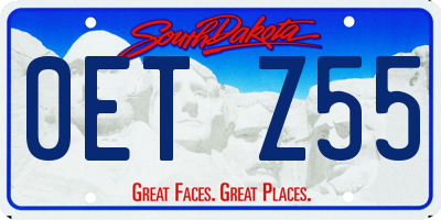 SD license plate 0ETZ55