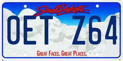 SD license plate 0ETZ64