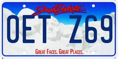 SD license plate 0ETZ69