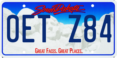 SD license plate 0ETZ84